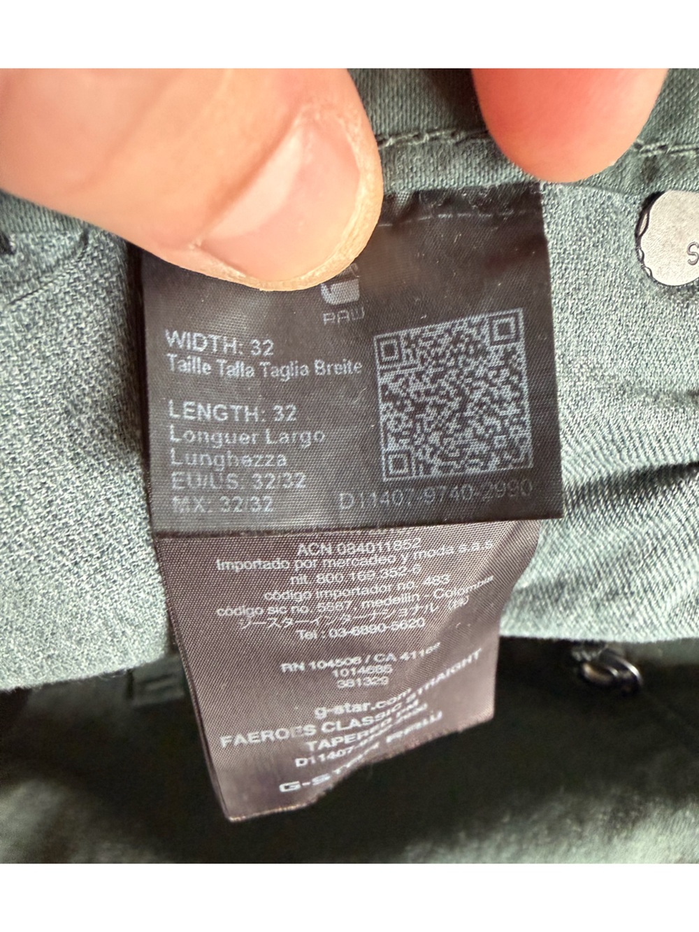 G-Star Men’s Green Jeans w/ Patches - Picture 6 of 8